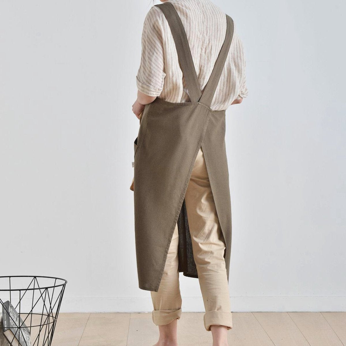 Keukenschort 'Blanco' Khaki