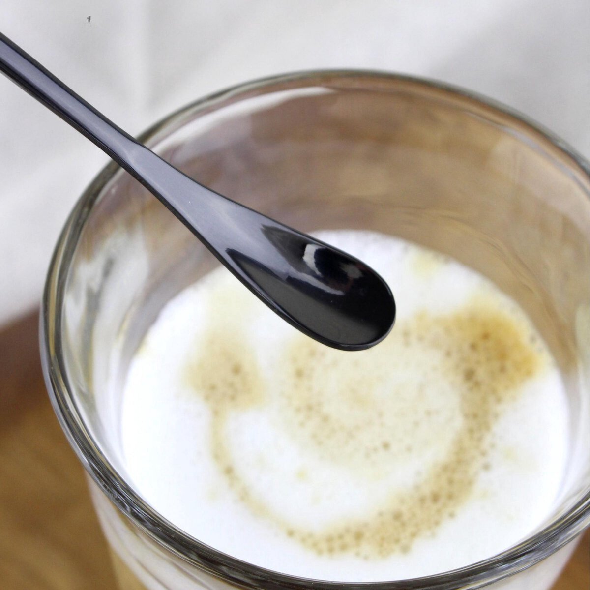 Dun Longdrinklepels 22cm Zwart 6 Stuks