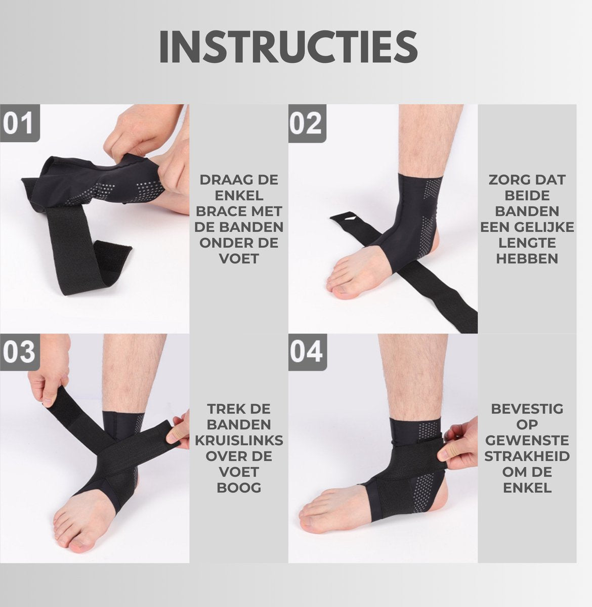 Enkelbrace Dun Beige 1 Paar