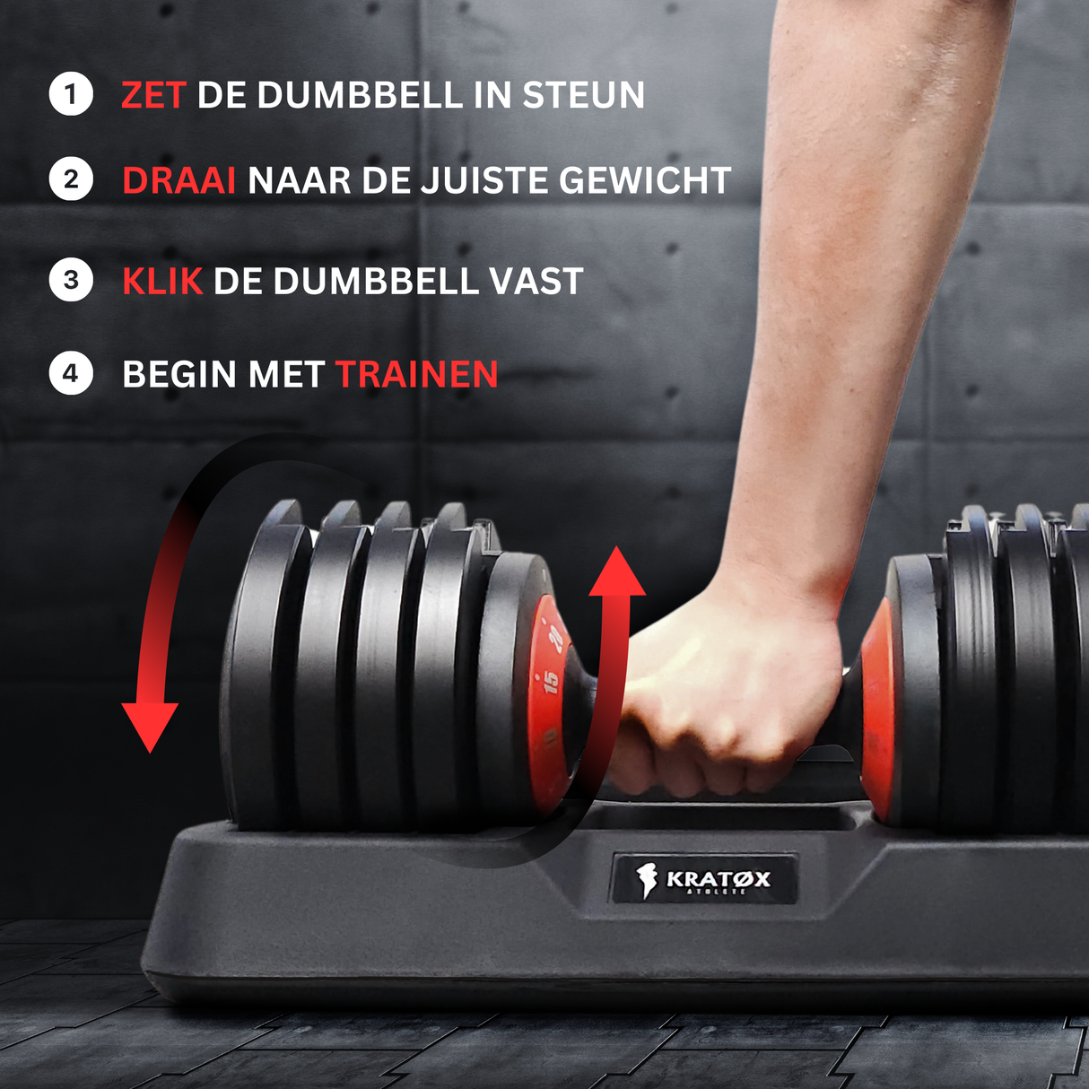 Verstelbare Dumbbell 5kg-25kg