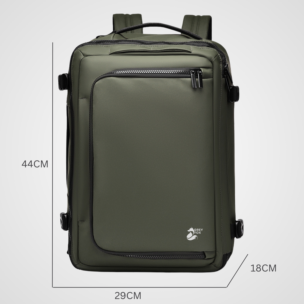 Handbagage Rugzak 15.6inch 39L Groen