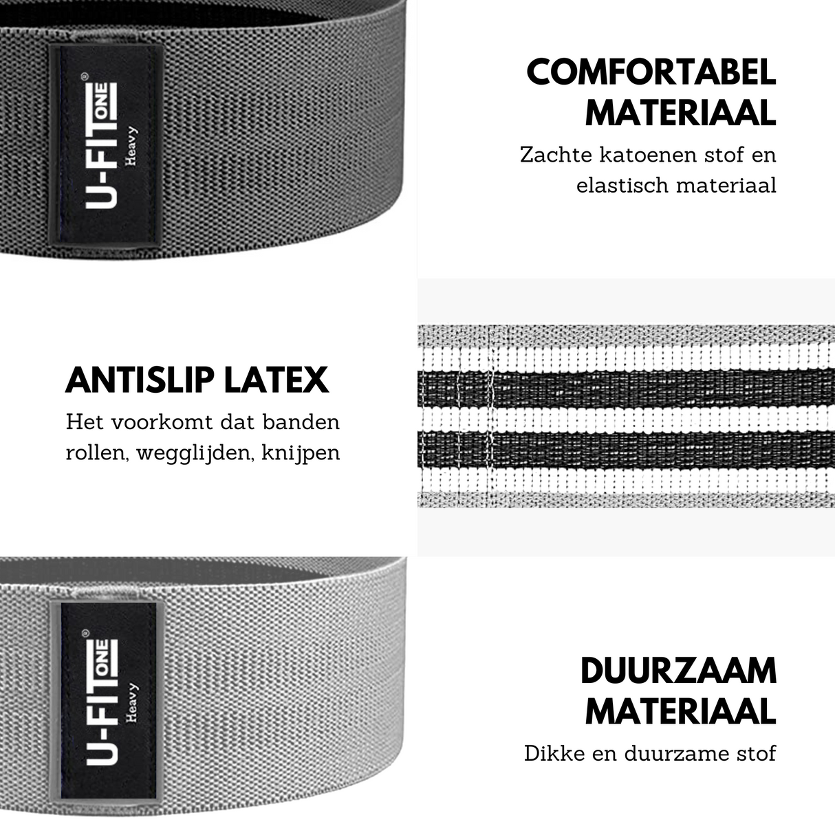 Weerstandsbanden Set Zwart