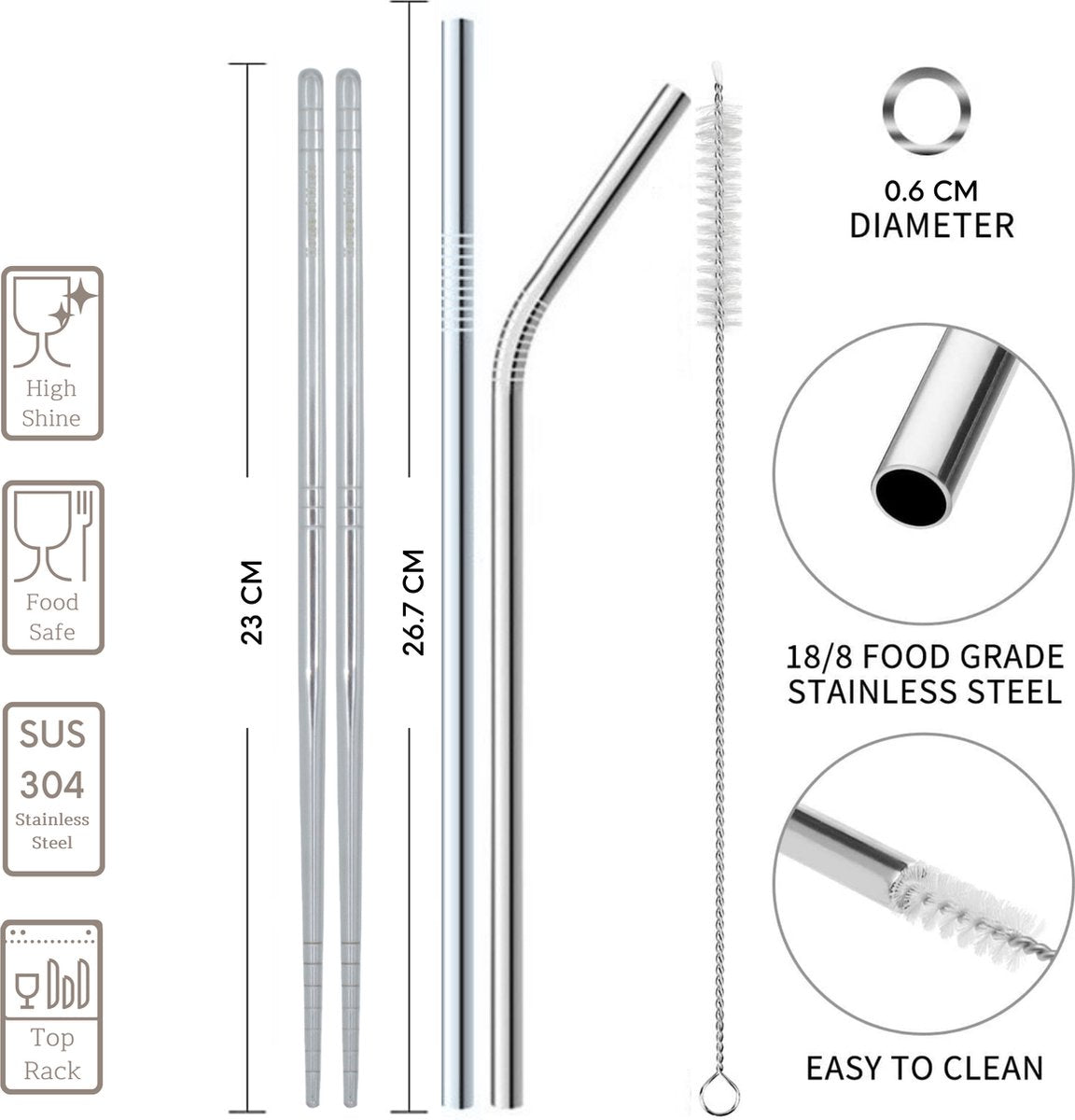 Reisbestek 7 Delig Zilver