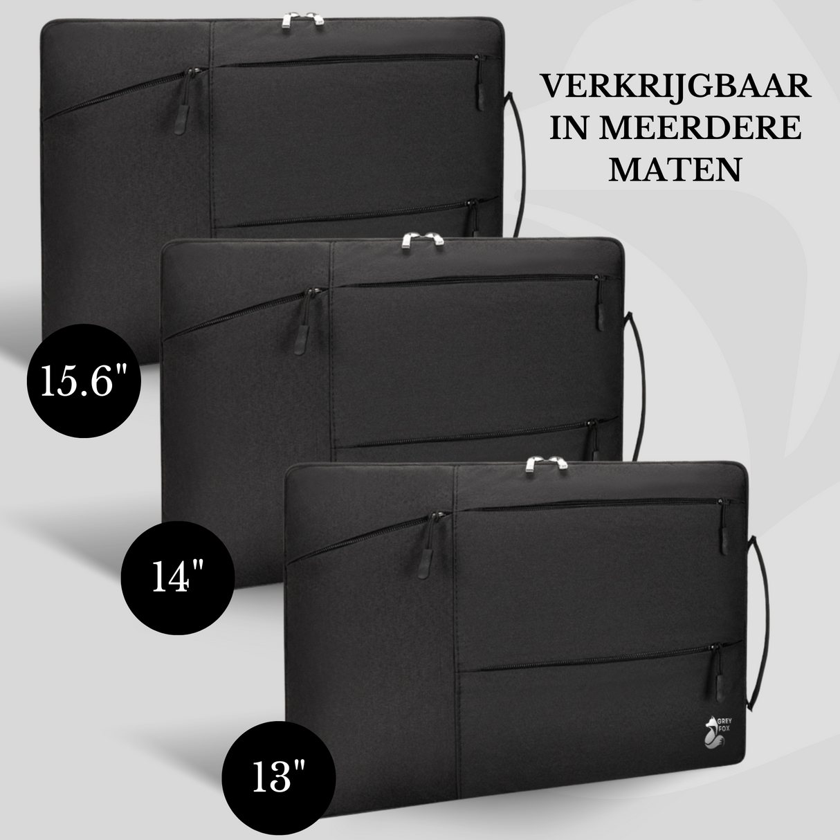 Laptophoes Basic Zwart