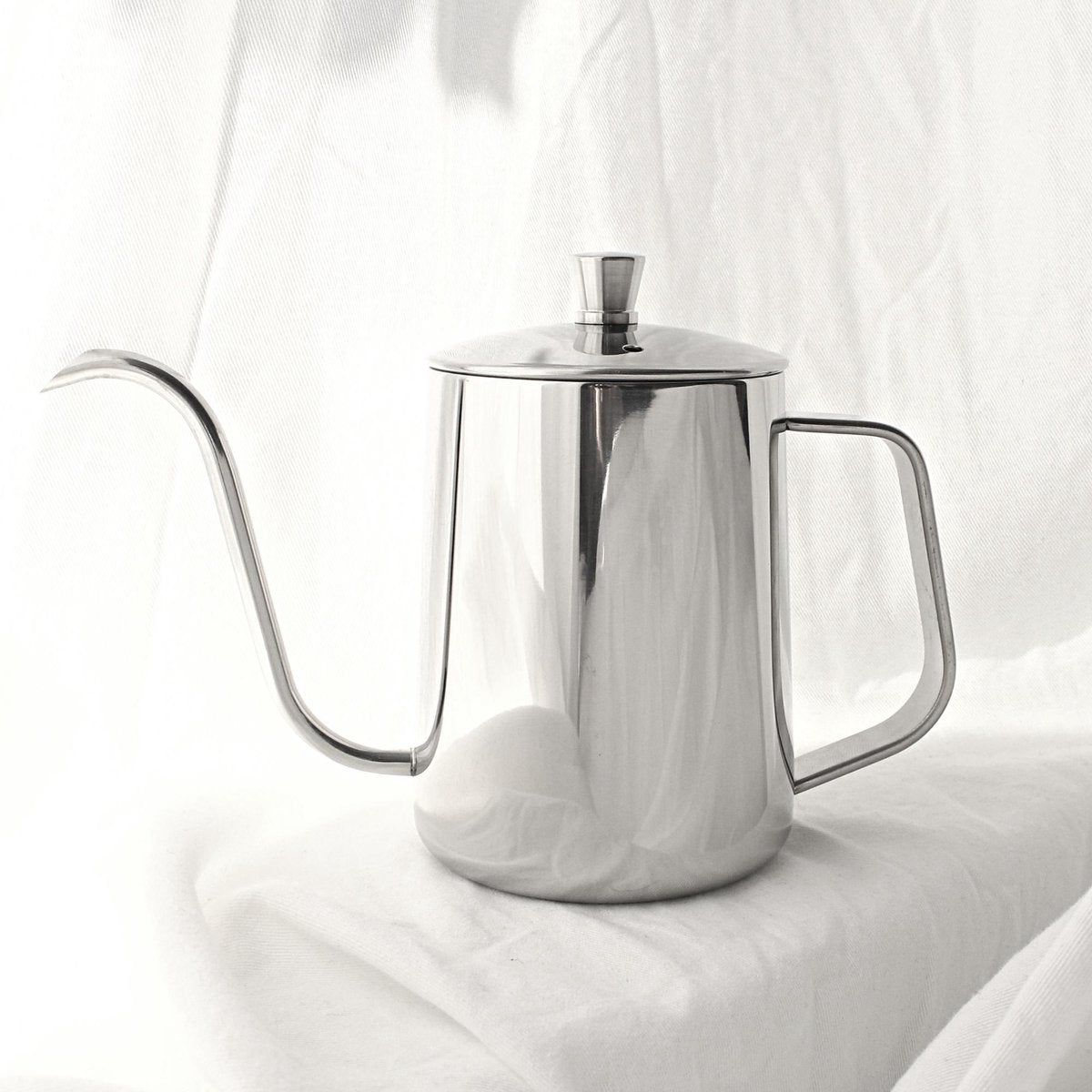 Slow Coffee Ketel 600ml Zilver