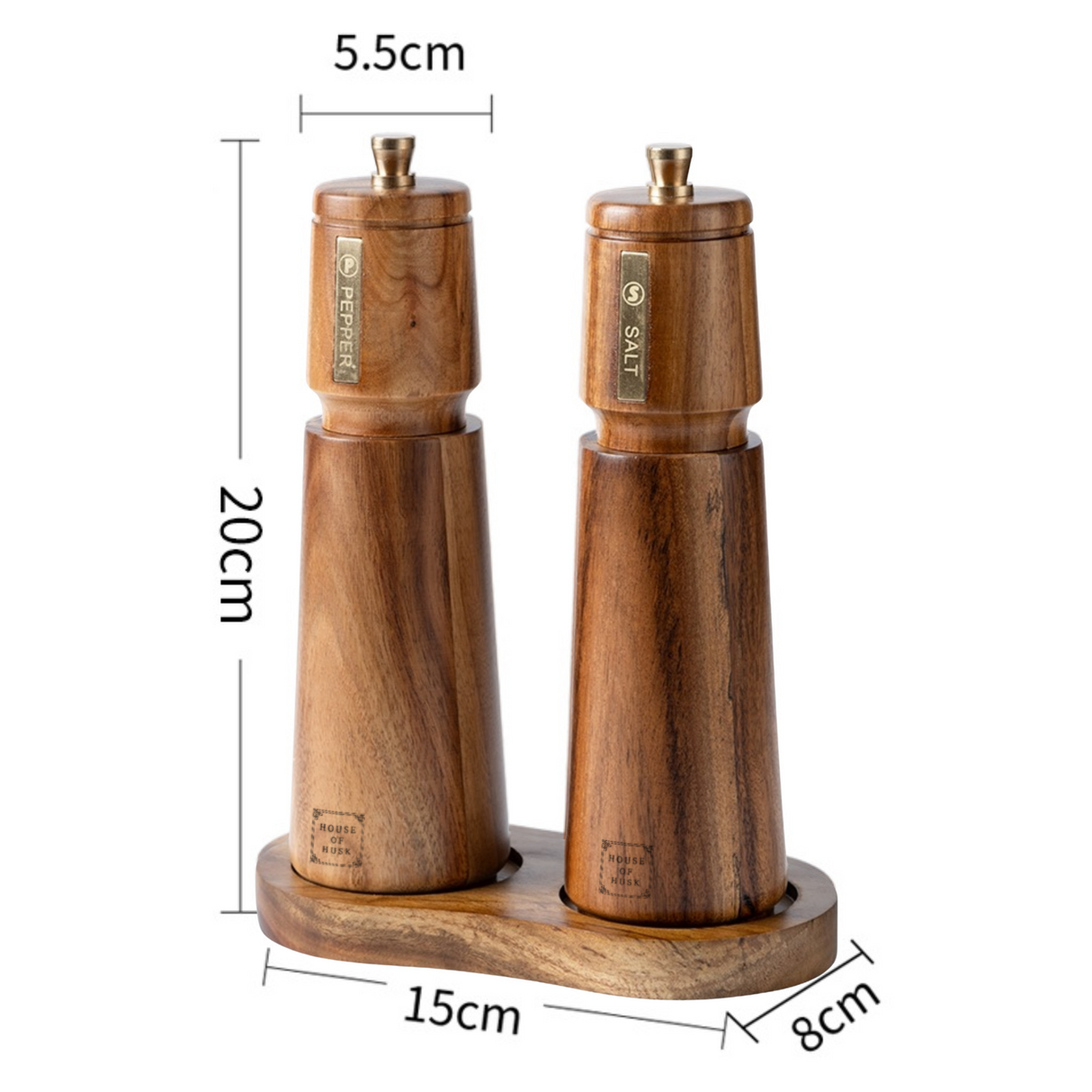 Peper- en Zoutmolen Gold Plate