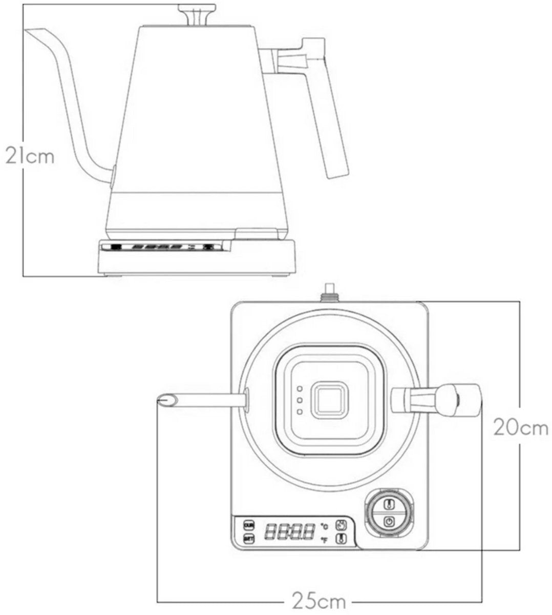 Gooseneck Waterkoker Wit