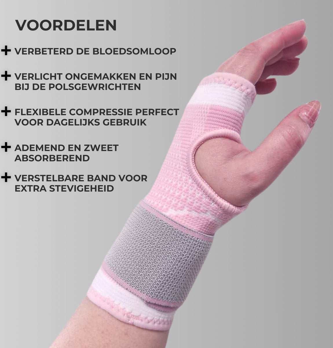 Pols Brace Roze 1 Paar