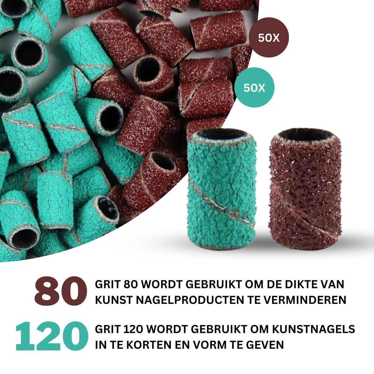 Nagelfrees Schuurrolletjes #80/#120/#150/#180/#220