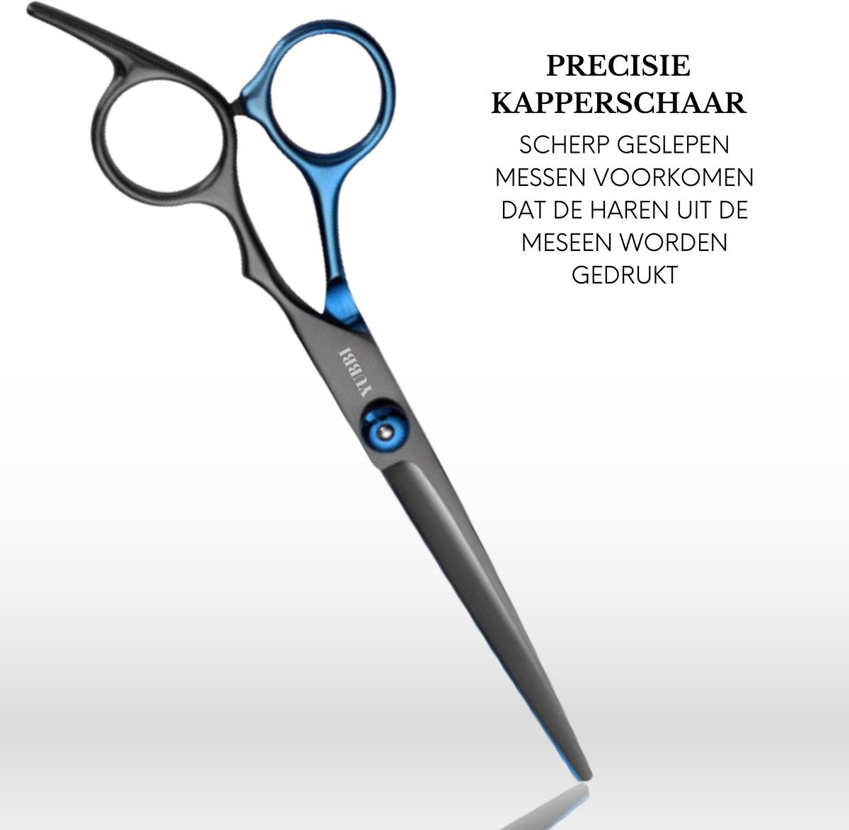 Kappersscharen Set 10-delig Zwart-Blauw