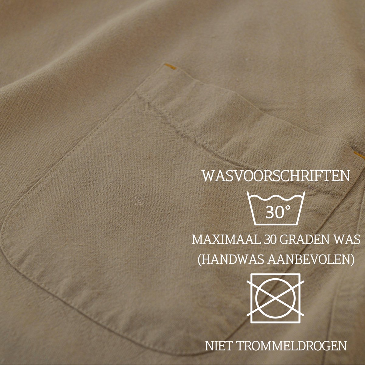 Keukenschort 'Blanco' Khaki