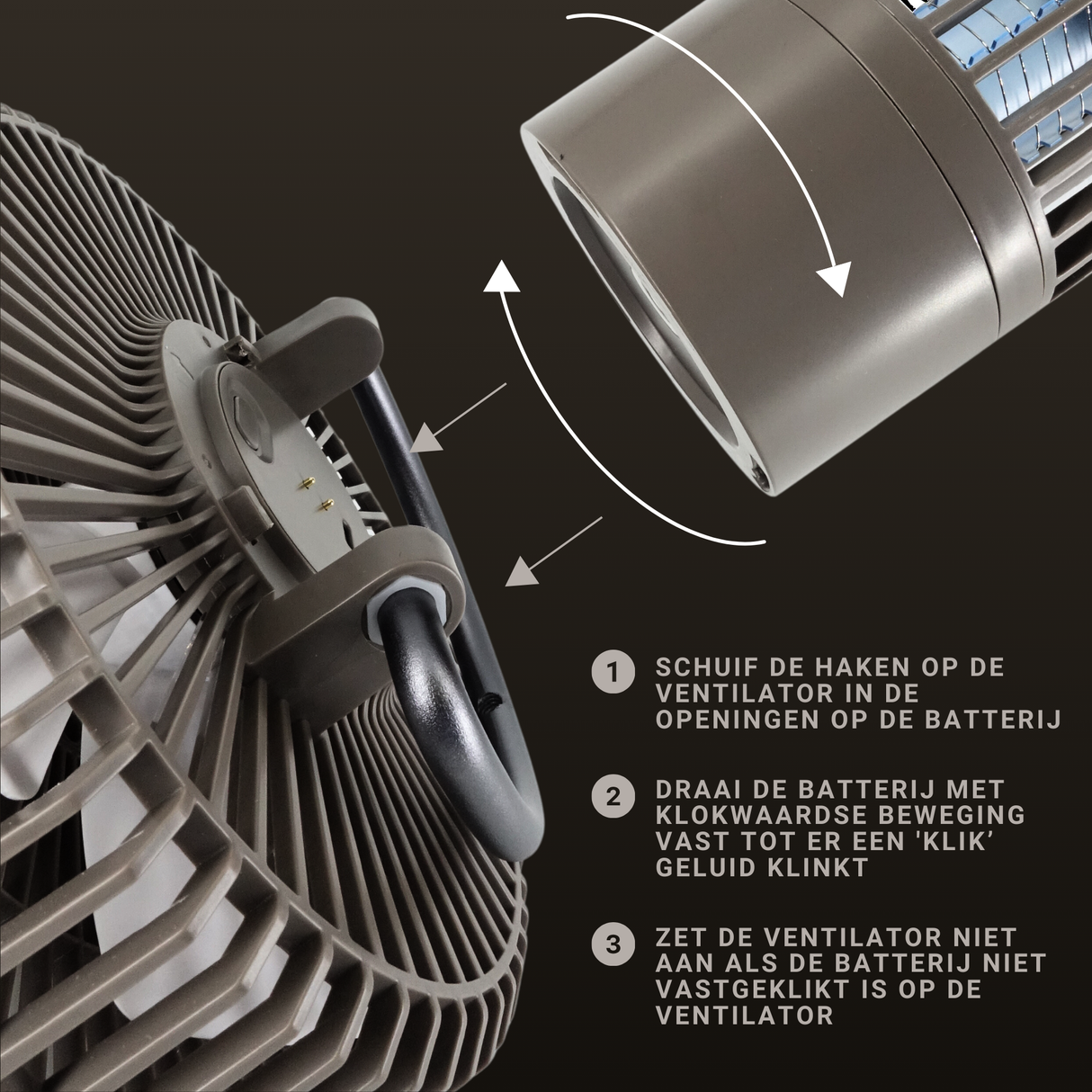 Draagbare Tafelventilator