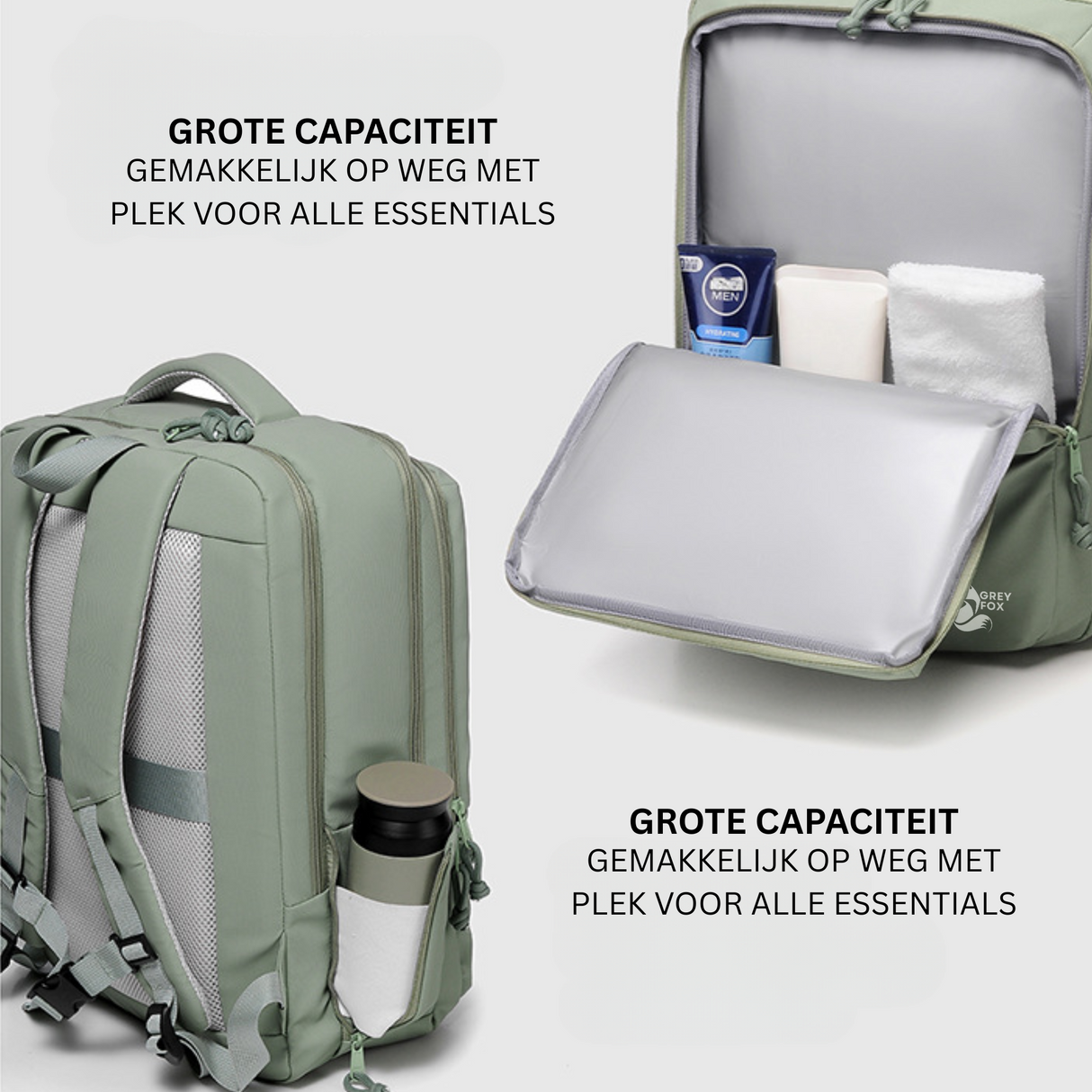 Laptop Rugzak USB 17inch 30L Groen