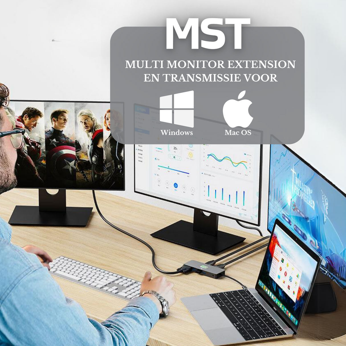 11-in-1 Netwerk/USB Hub