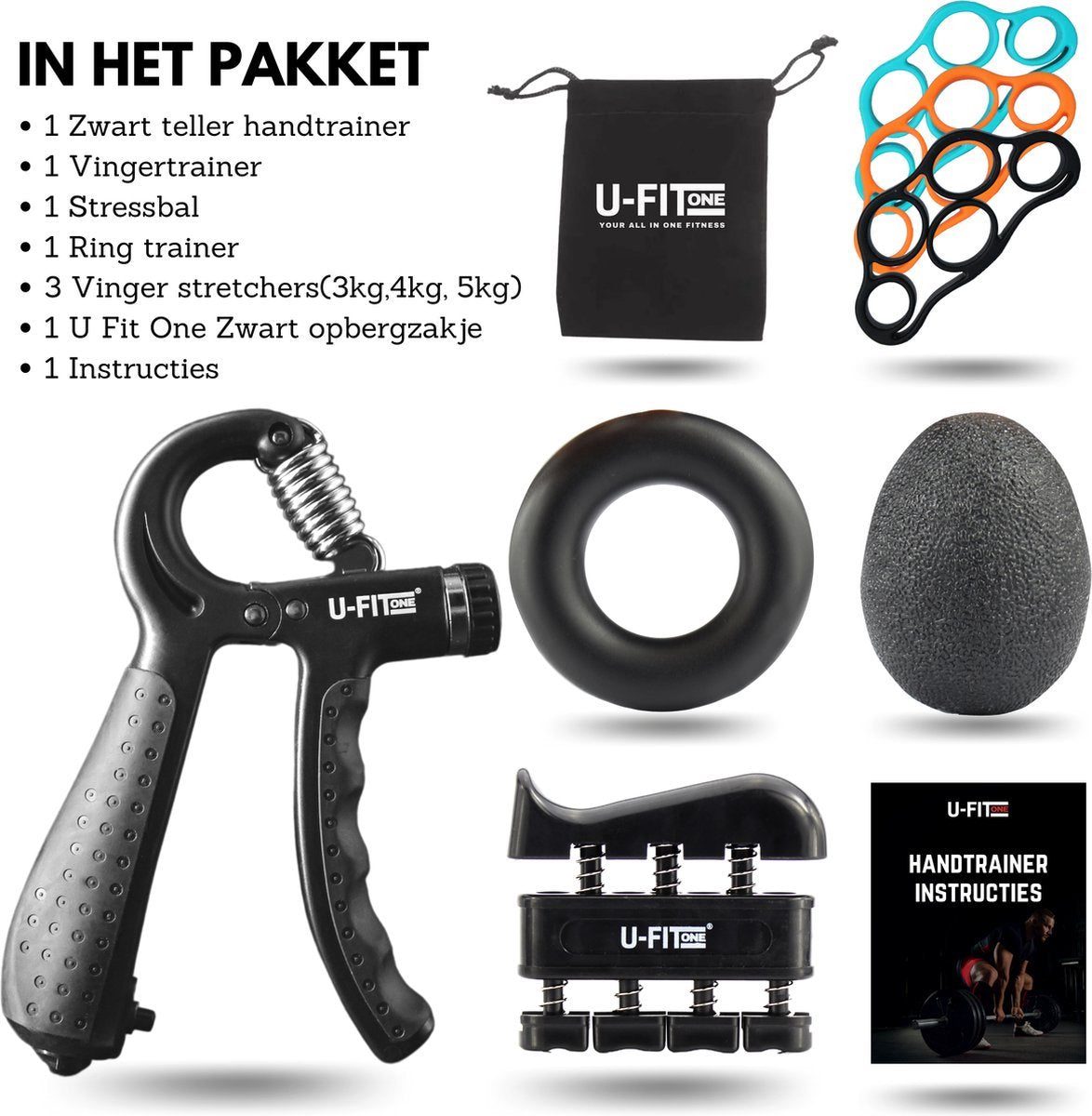 Teller Handtrainer 10-60kg 7 Delige Set