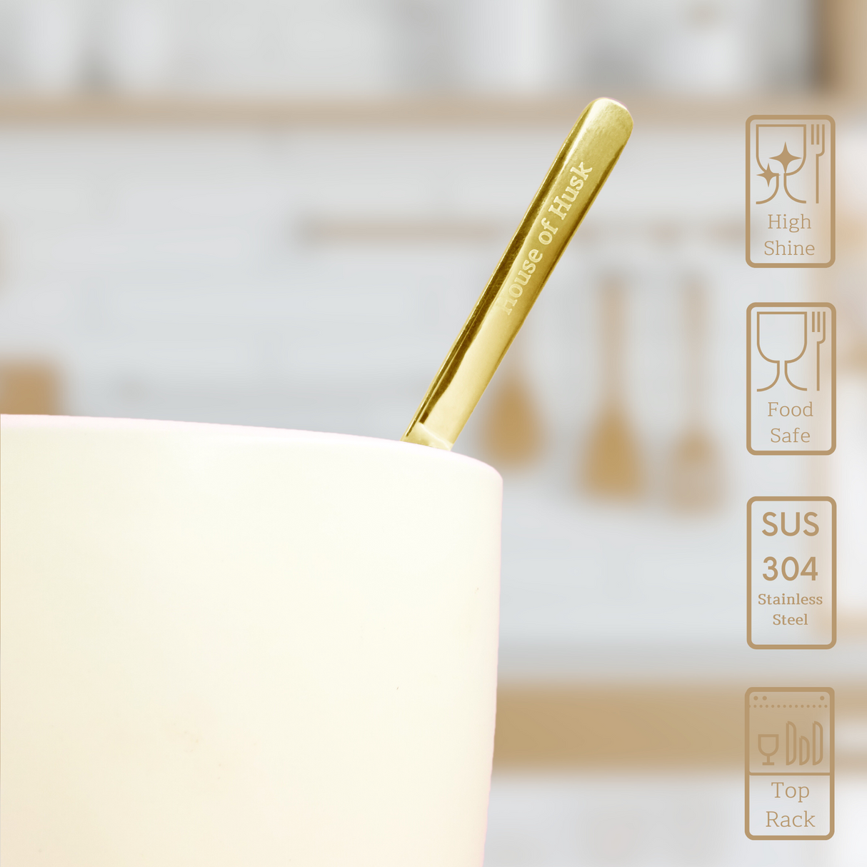 Theelepels 13cm Goud 12 Stuks