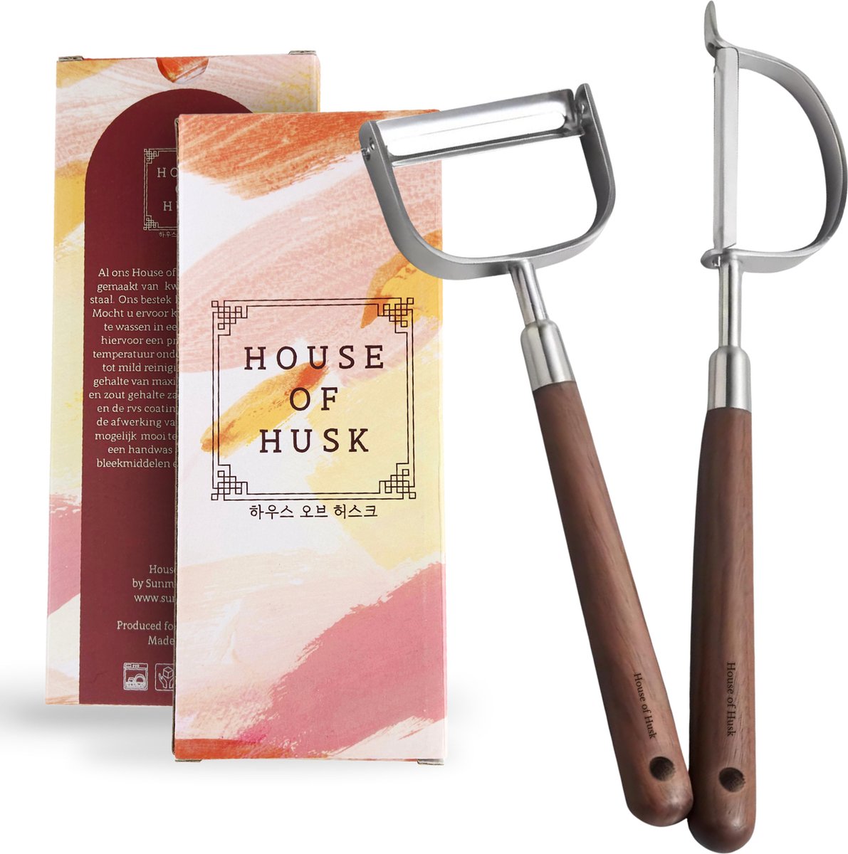 Dunschiller Set Walnoot Hout