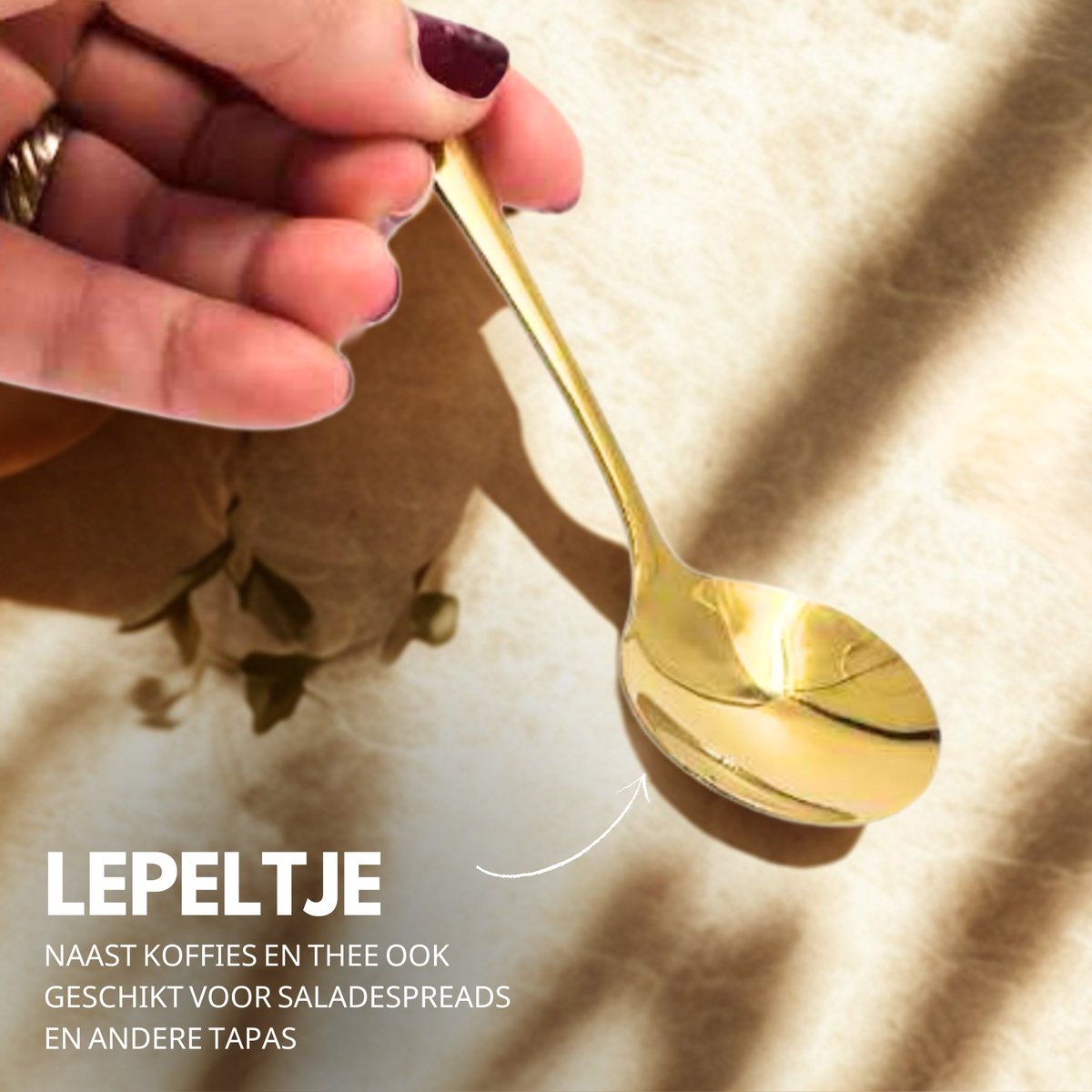 14 Delige Mini Serveerset Goud