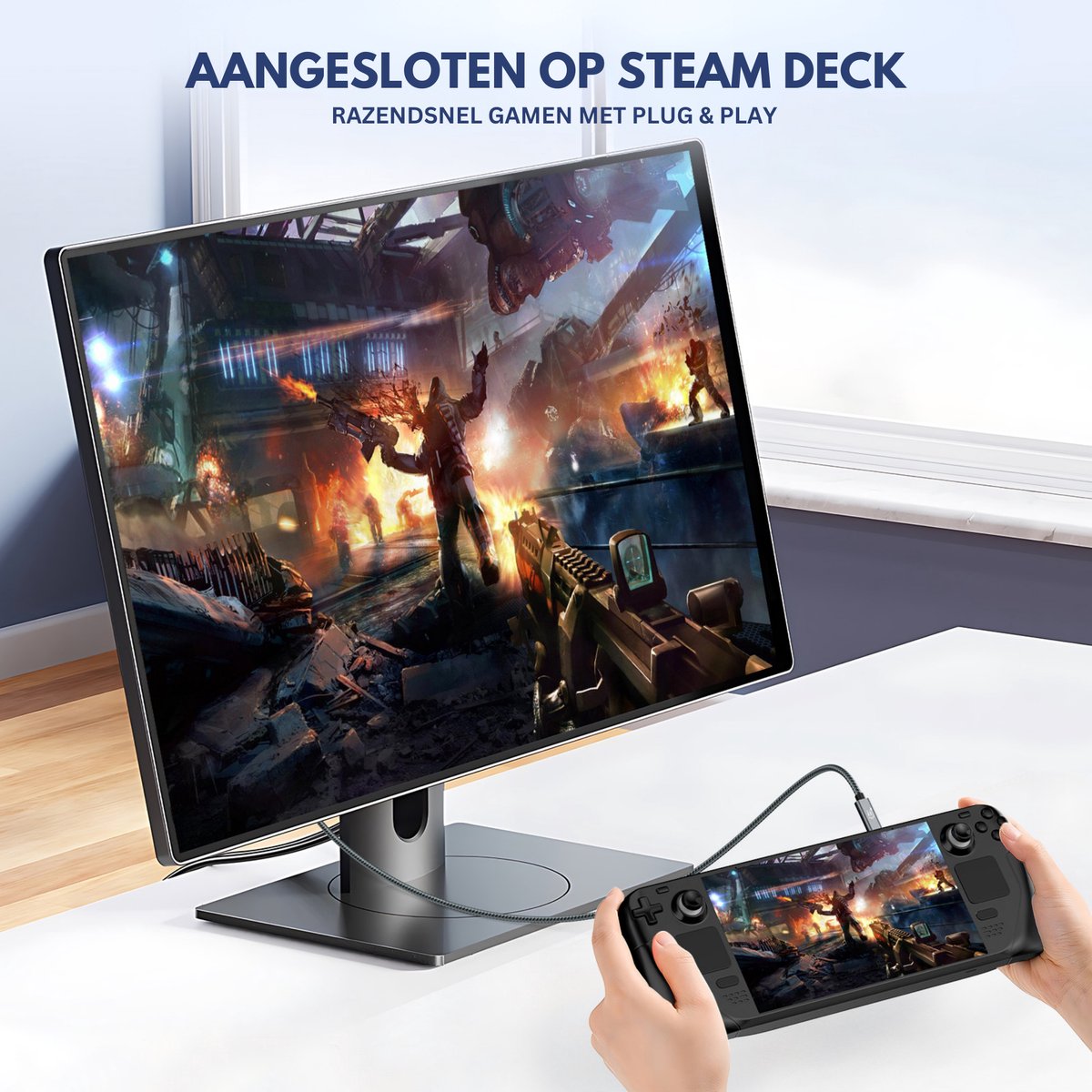 Power Charge USB-C Oplaadkabels 2 Stuks