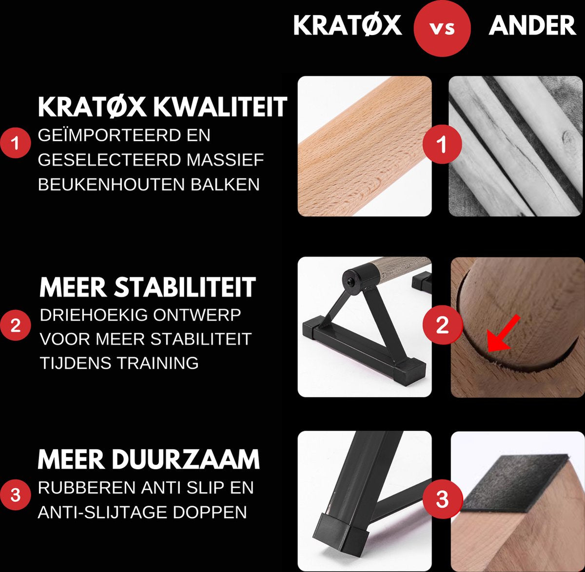 Parallettes 33cm Push Up Bars