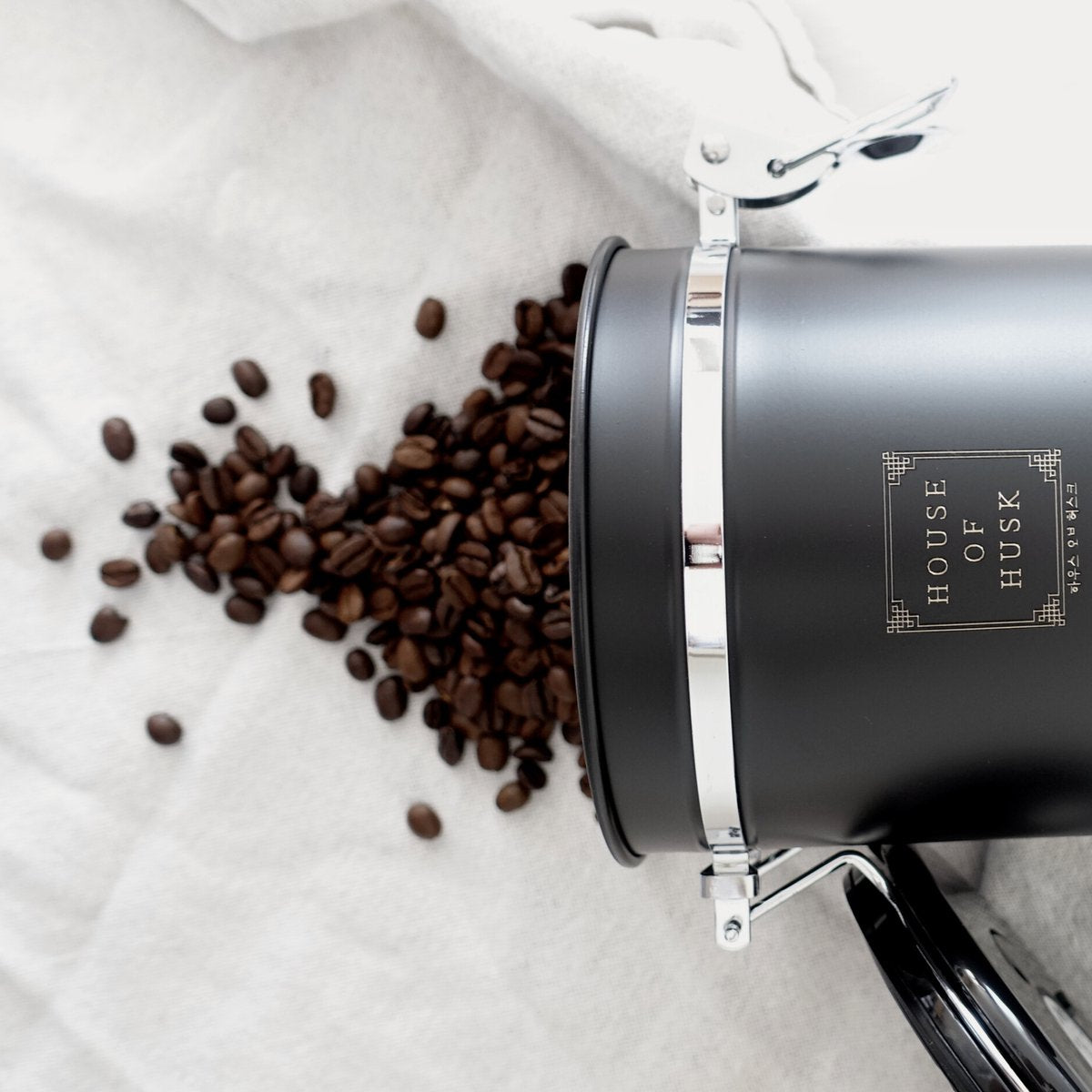 Koffieblik met CO² Ventilatie Zwart