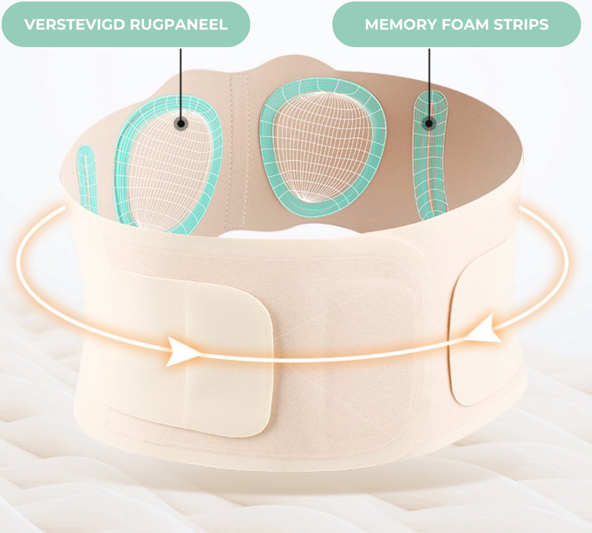 Dun Back Support - Rugbrace Beige