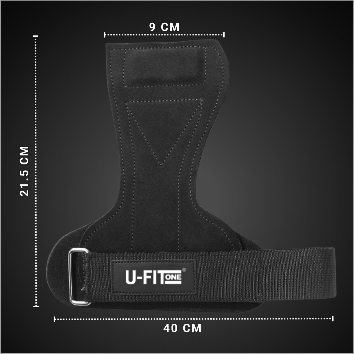 Leren Lifting Straps Zwart