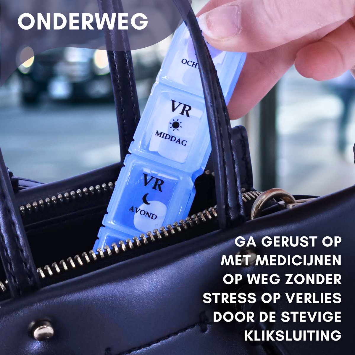 Medicijnendoos 7 Dagen 4 Dagdelen Nederlandstalig