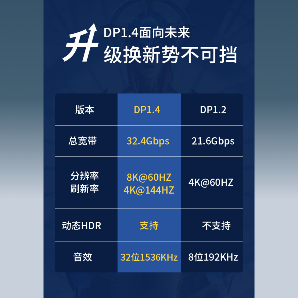 Displayport Kabel 8K60Hz 2 Meter