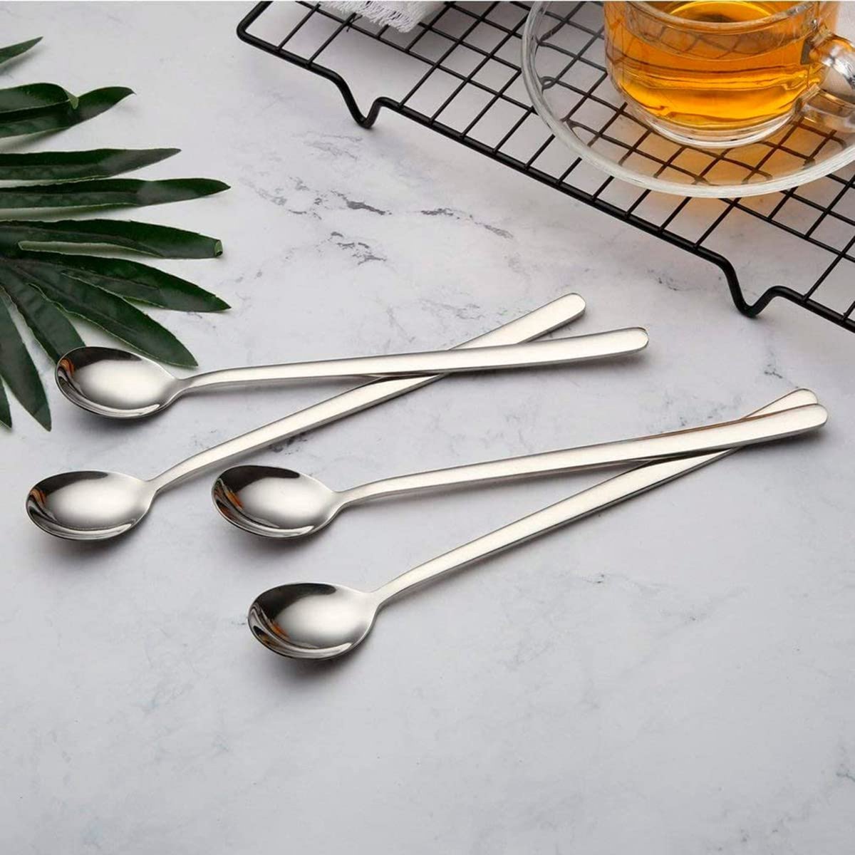 Macchiato Lepels 20cm Zilver 6 Stuks