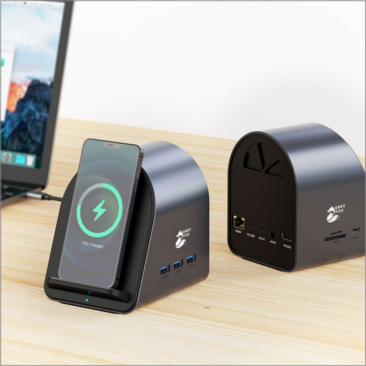 Draadloze Oplader USB/Network Hub