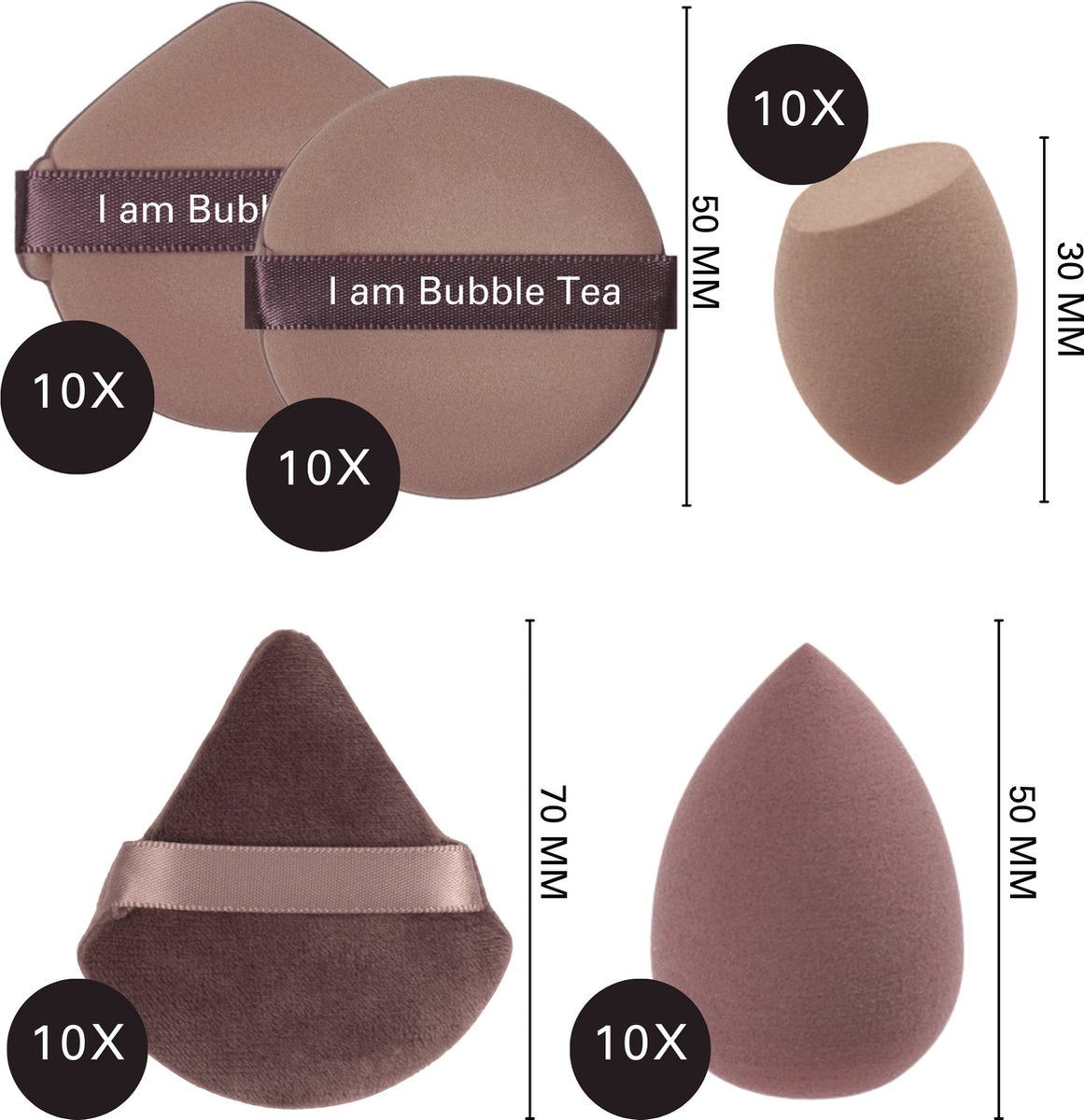 Professional Beauty Blender Set 50 Stuks