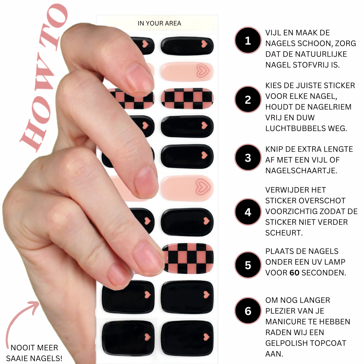 UV Gellak Stickers "In Your Area"