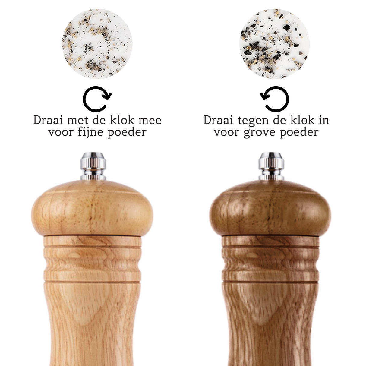 Peper- en Zoutmolen Beukenhout