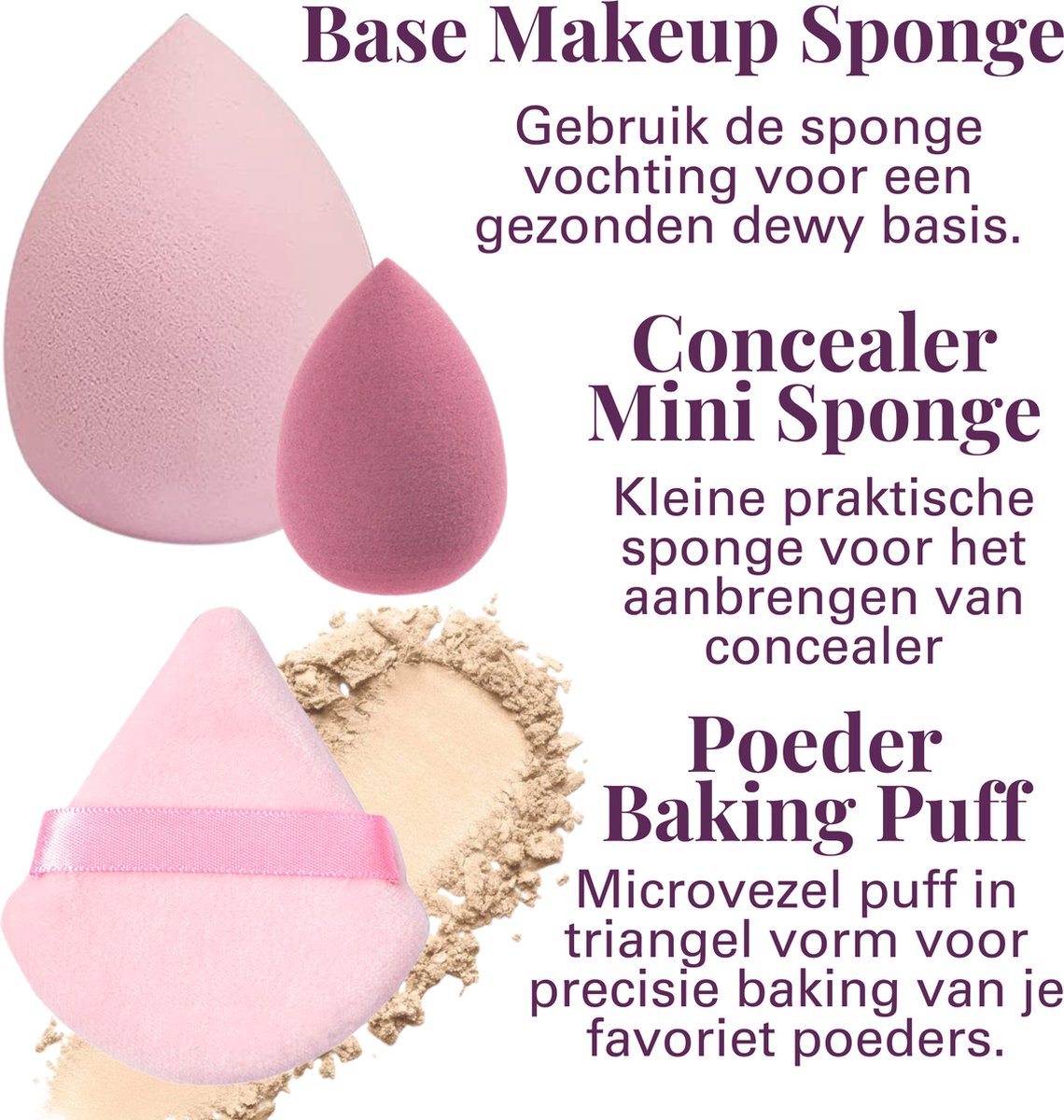 Professional Beauty Blender Set 50 Stuks