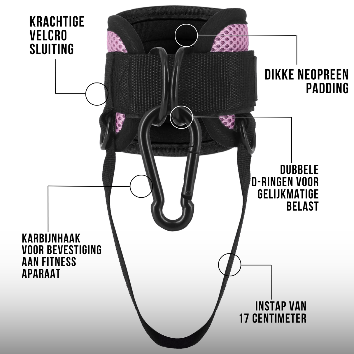Kickback Ankle Straps met Karbijn