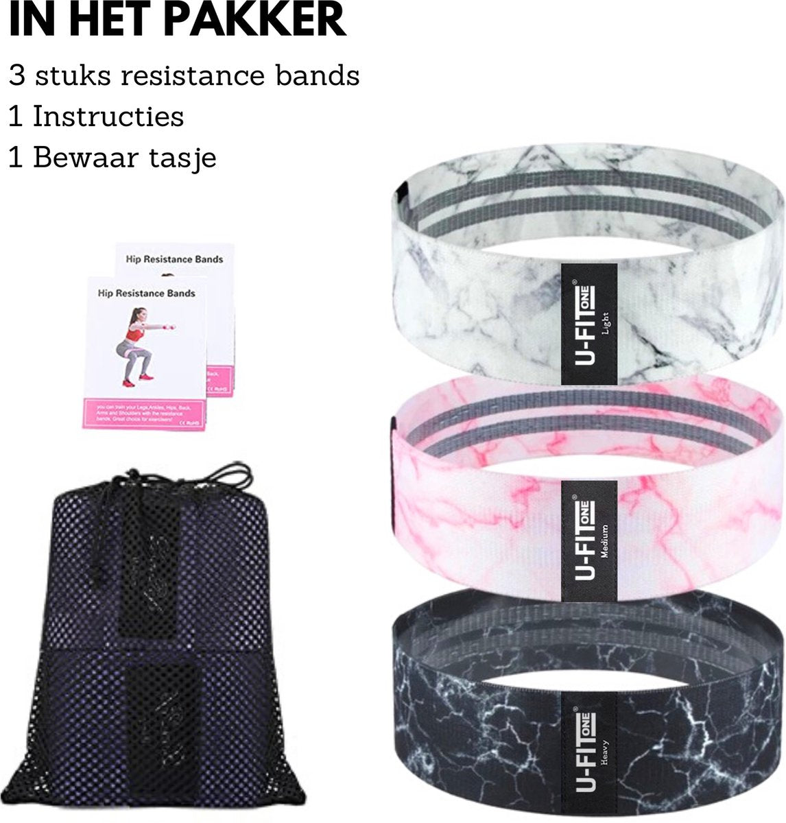 Weerstandsbanden Set Marble