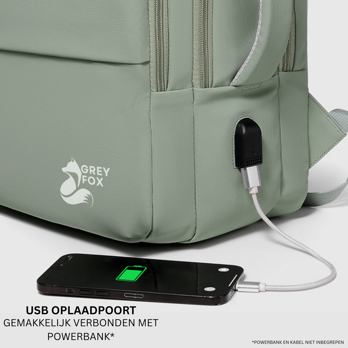 Laptop Rugzak USB 17inch 30L Groen