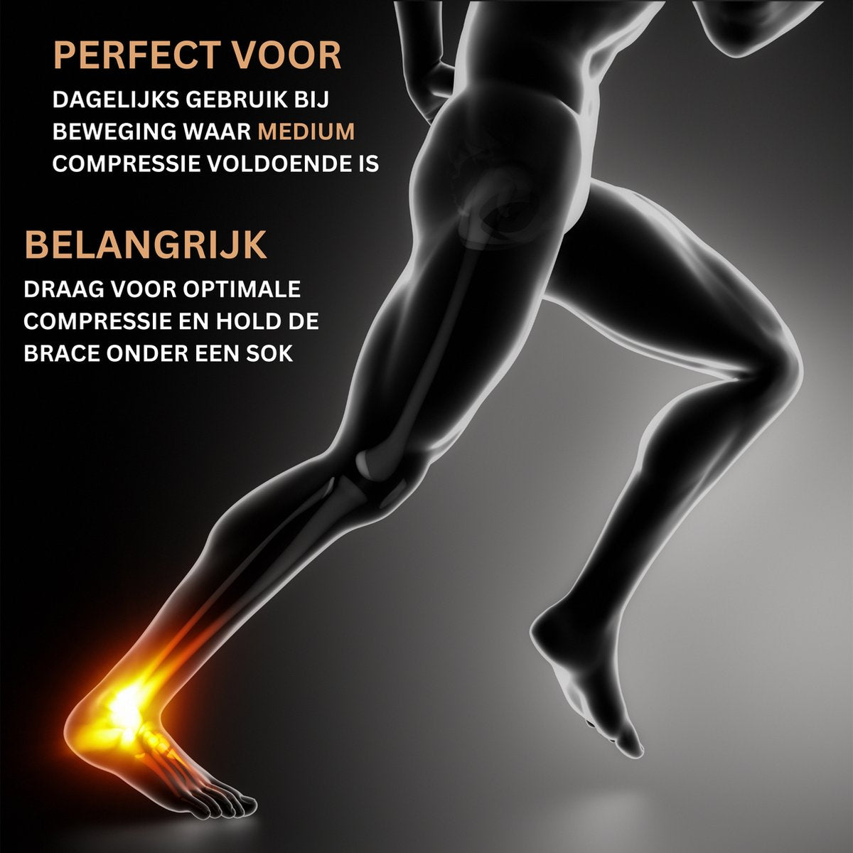 Enkelbrace Copper 1 Paar