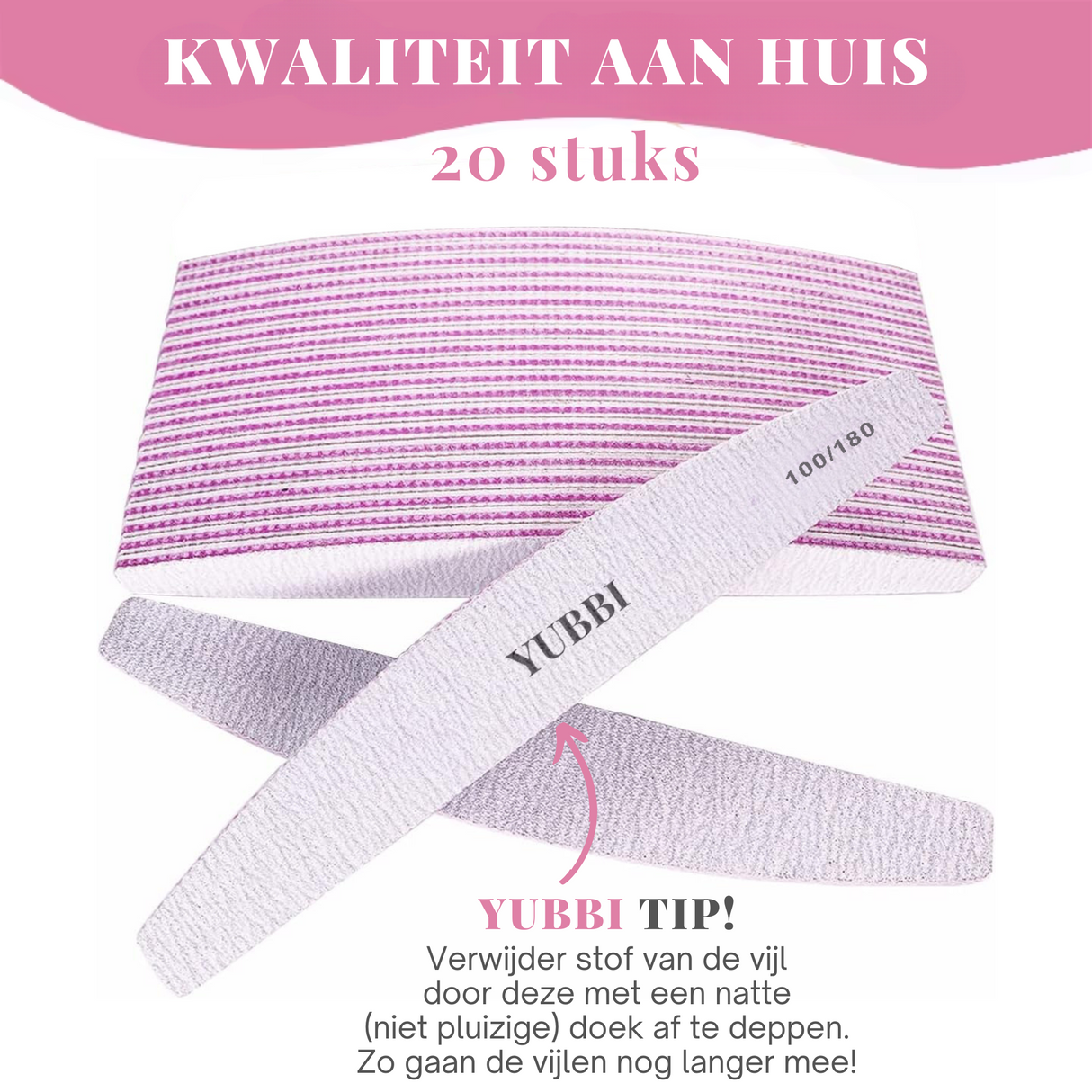 Zebra Nagelvijl Maan 20 Stuks