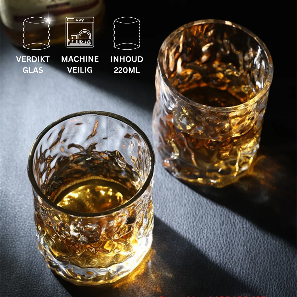 Premium Whiskey Glazen 220ml