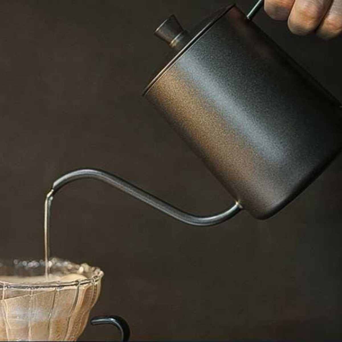 Slow Coffee Ketel 600ml Zwart