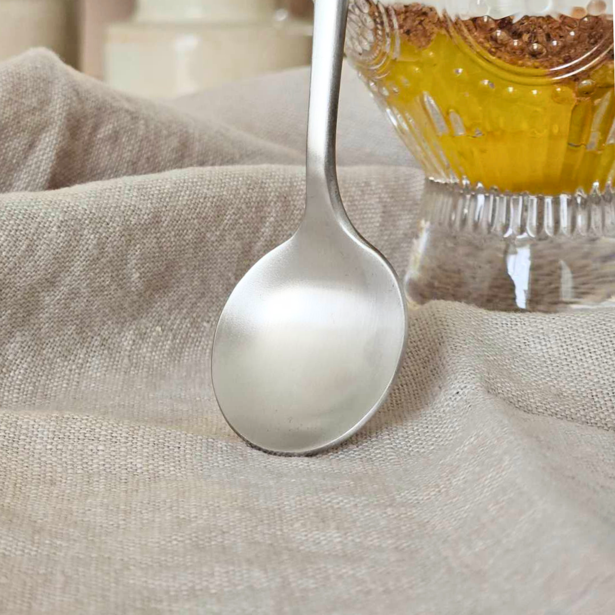 Theelepels 13cm Mat Zilver 6 Stuks