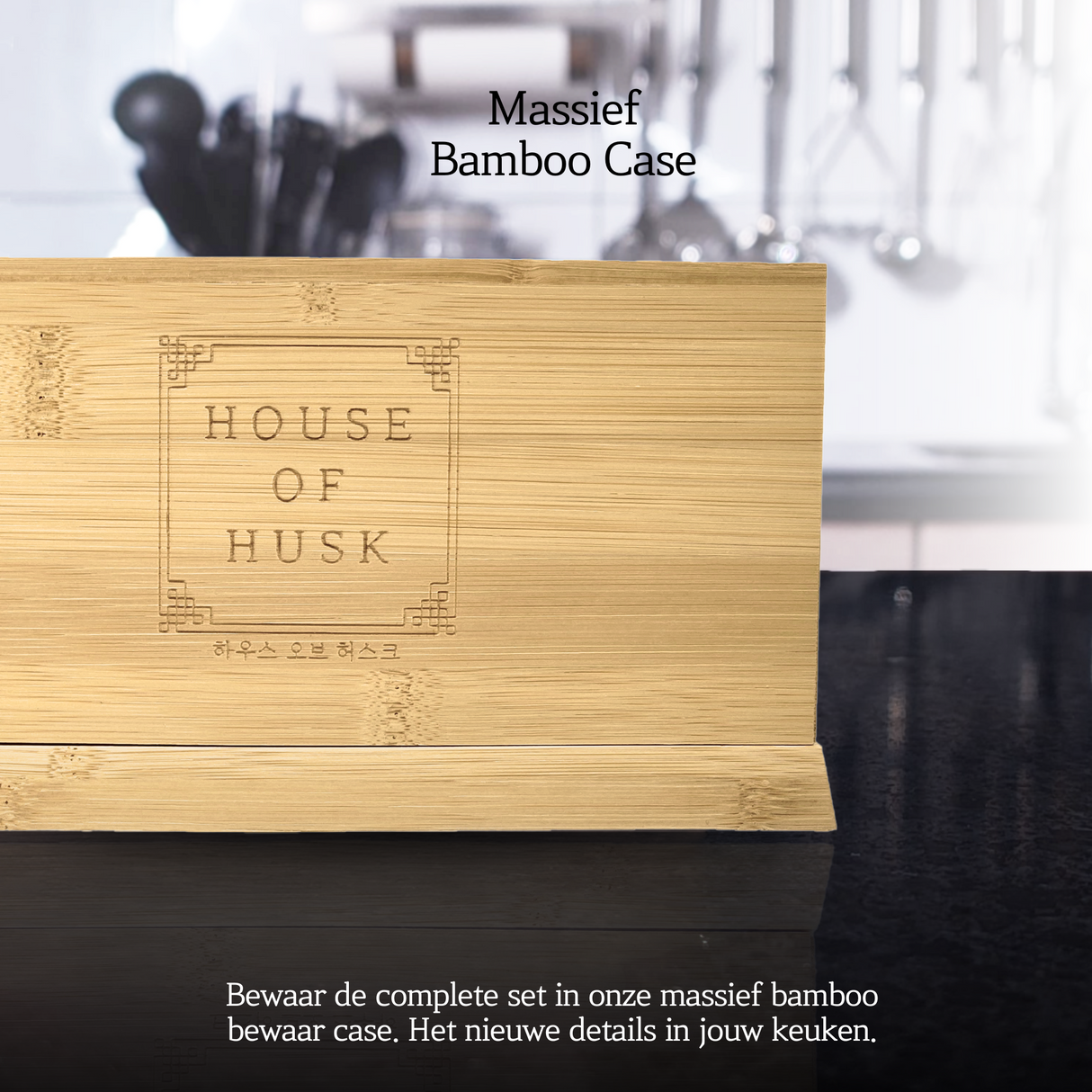 Dubbelzijdige Messen Slijpstenen in Bamboo Box