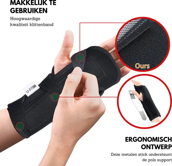 Polsbrace met Kralenbed Zwart