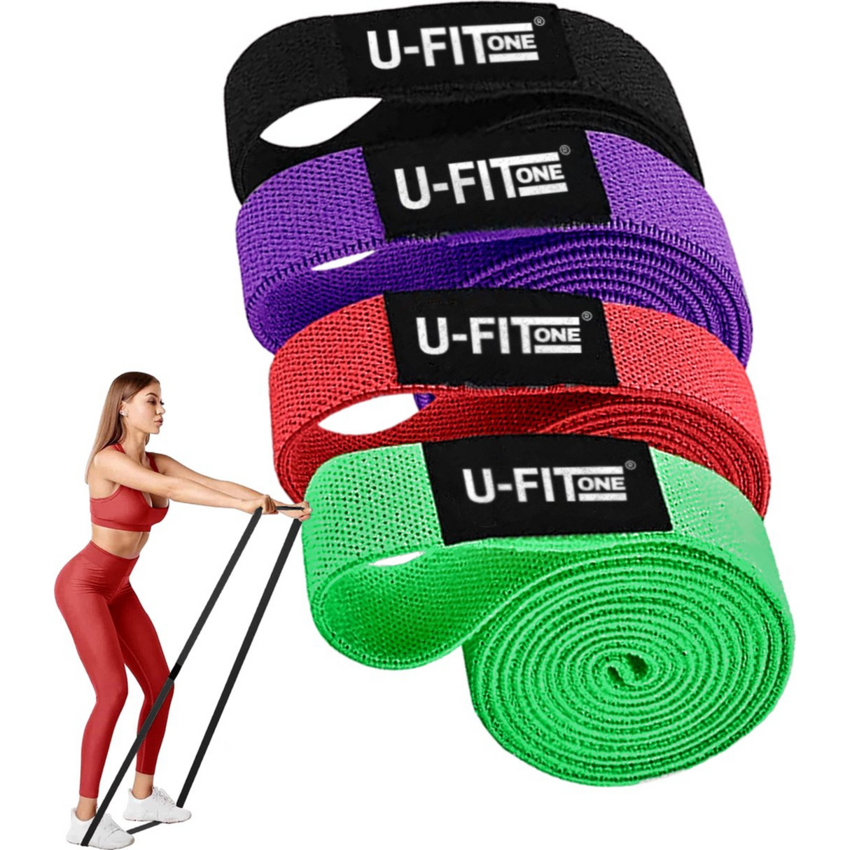 Long Stoffen Resistance Band Set