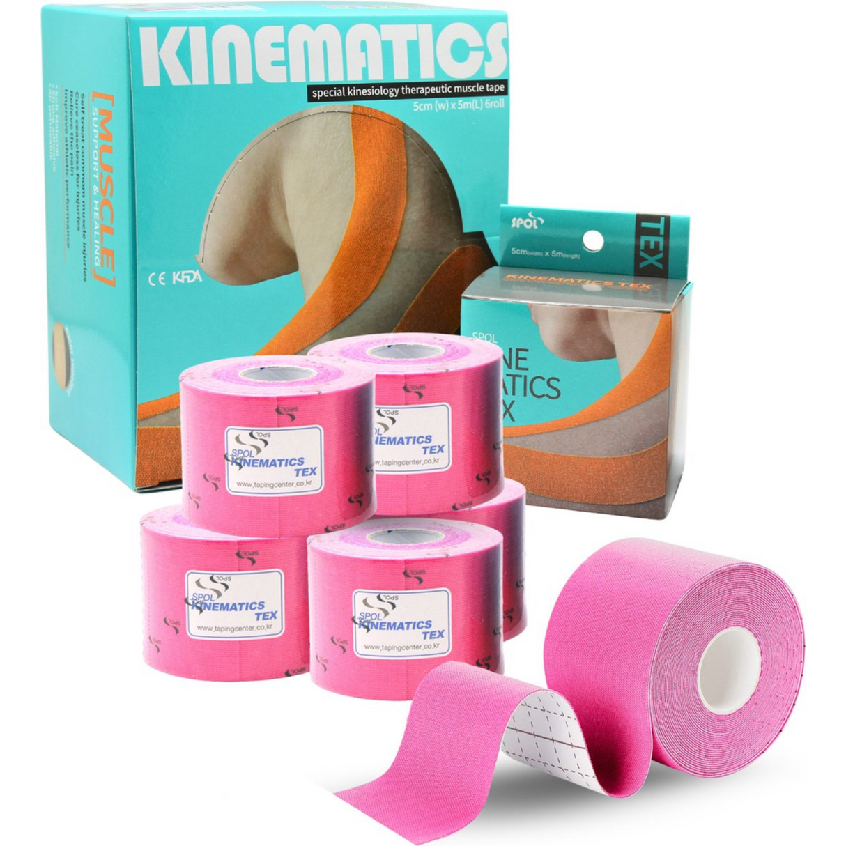 Kinesiotape Roze 6 Stuks