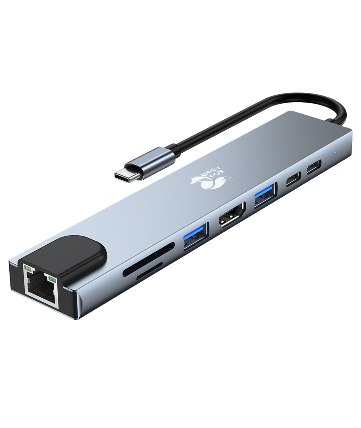 8-in-1 USB/Netwerk Hub