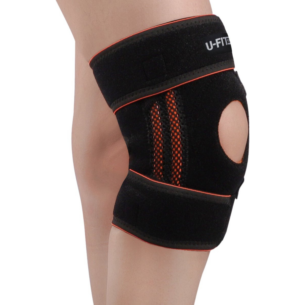 Verstelbaar Kniebrace Zwart 1 Stuk