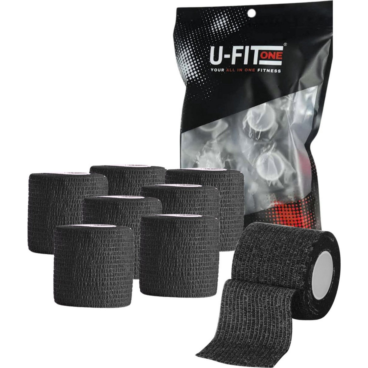 Grip Tape Zwart 8stuks 5cm x 4.5m